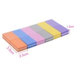 50 stücke 35x25x10mm EVA Small Square Schwamm Nageldatei Zufällige Farblieferung – Bild 3