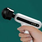 Mini tragbarer USB wiederaufladbare elektrische Faszienpistole-Muskel 12-Gang-einstellbares LCD-Touchscreen-Massagepistole – Bild 2
