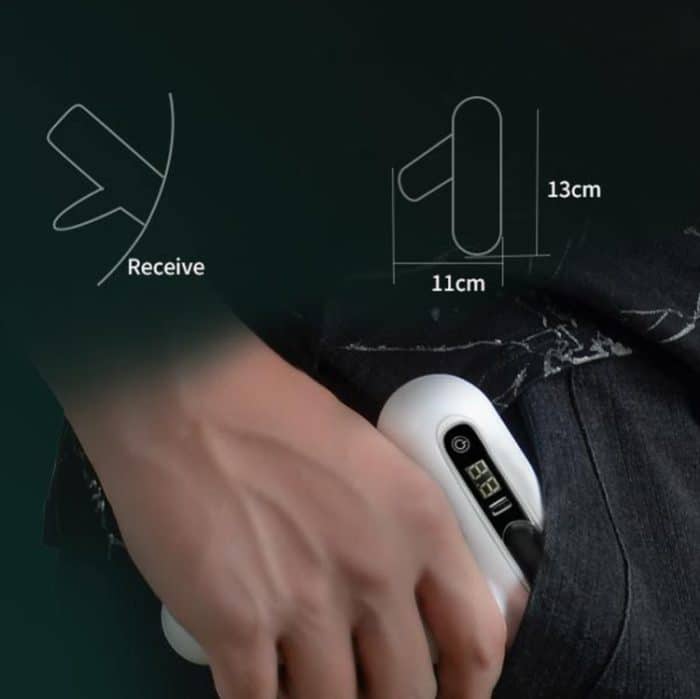 Mini tragbarer USB wiederaufladbare elektrische Faszienpistole-Muskel 12-Gang-einstellbares LCD-Touchscreen-Massagepistole – Bild 4