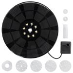 Bunter Lampenbatterie-Solarbrunnen Schwimmender Landschaftsbrunnen, Colorful Lamp Fountain – Bild 2