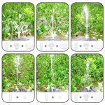 Bunter Lampenbatterie-Solarbrunnen Schwimmender Landschaftsbrunnen, Colorful Lamp Fountain – Bild 5