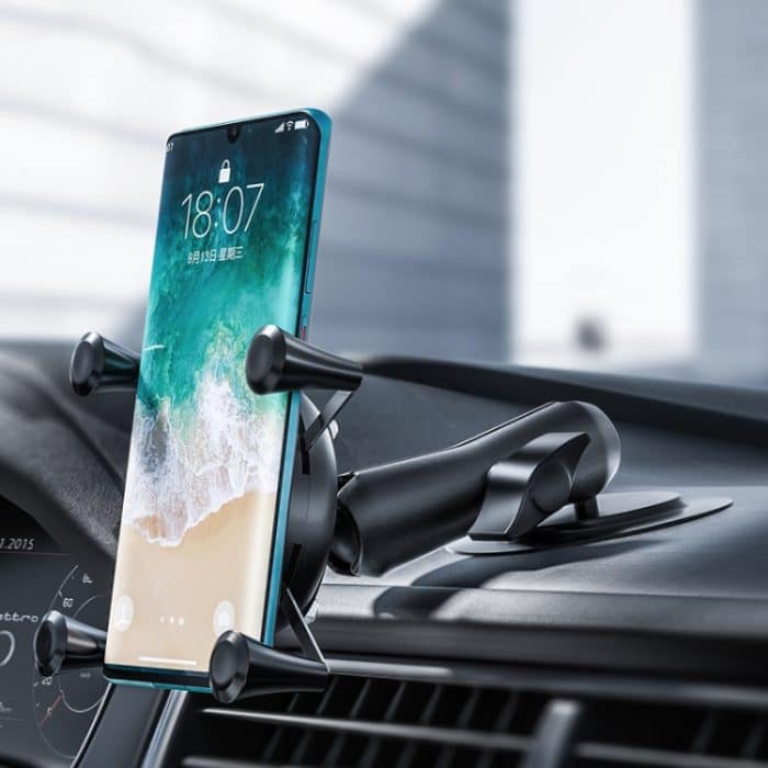 Gebogene selbstklebende Auto-Instrumententischhalterung, Auto-Handyhalterung, Kunststoff-Klemmarm. Stil:, Small 4 Claw, Large 4 Claw, Plastic Clamp Arm – Bild 7