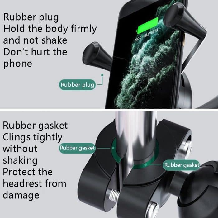 Auto-Kopfstützenhalterung, Motorrad-Rückspiegel-Handyhalterung. Stil:, 4 Claw Small Back Clips, 4 Claw Large Back Clip, 6 Claw Small Back Clip (engineering plastic), Plate Clamp – Bild 4