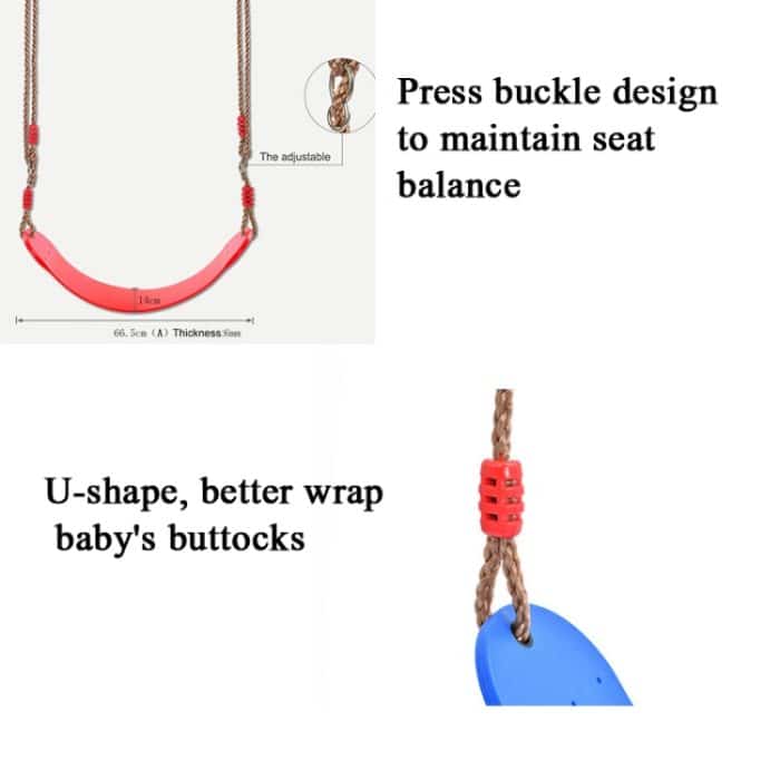 Indoor- und Outdoor-Sportarten Kinder Swing Eva Soft Board Swing, zufällige Farblieferung – Bild 5