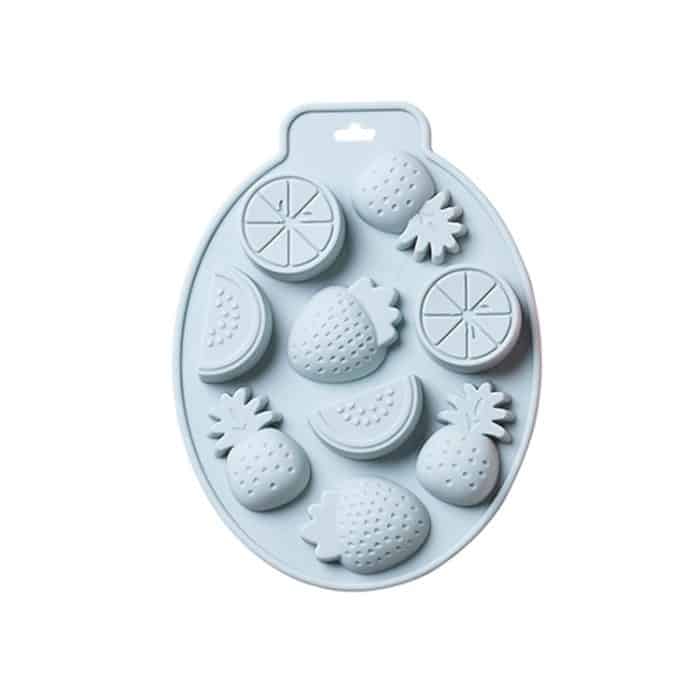 TBD0572043101A.jpg 2 Stück Sommer Obst Stil Kuchen Schokolade Backform Silikon DIY Eiswürfelform, Summer Fruit(Blue), Summer Fruit(Pink) – Bild 1