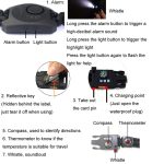 Multifunktional geflochtene Regenschirm Seiluhr Alarm Armband Outdoor Survival Armband – Bild 4