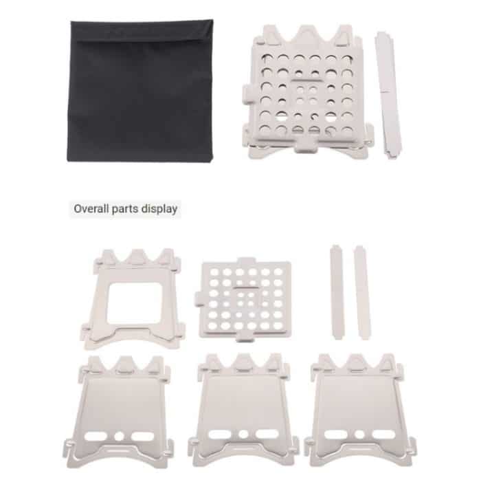 Edelstahl Picknick-Herd Wilderness Survival Faltbarer Herd – Bild 4