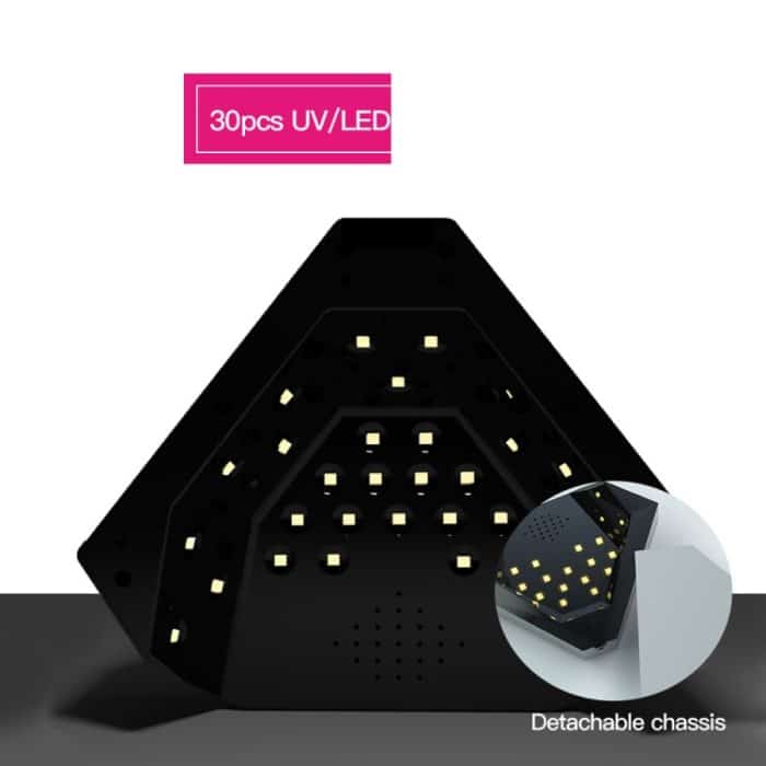 SAMVI 48W Intelligente Diamant Nagellampe Doppellichtquelle Infrarot-Sensation Schnelle Trockene Nagel-Phototherapie-Maschine, EU-Stecker – Bild 5