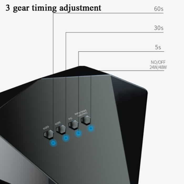 SAMVI 48W Intelligente Diamant Nagellampe Doppellichtquelle Infrarot-Sensation Schnelle Trockene Nagel-Phototherapie-Maschine, EU-Stecker – Bild 6