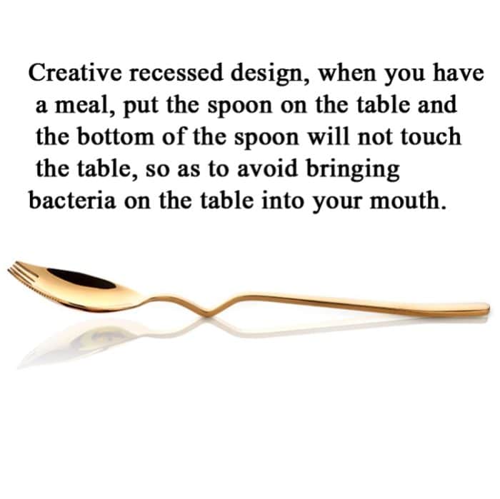 3 Stück Instant-Nudelgabel aus Edelstahl, Mehrzweck-V-förmiges Messer, Gabel und Löffel, All-in-One-Geschirr, Fork Spoon (Silver), Fork Spoon (Gold), Fork Spoon (Rose Gold), Fork Spoon (Black), Fork Spoon (Blue), Fork Spoon (Purple), Fork Spoon (Colorful) – Bild 4