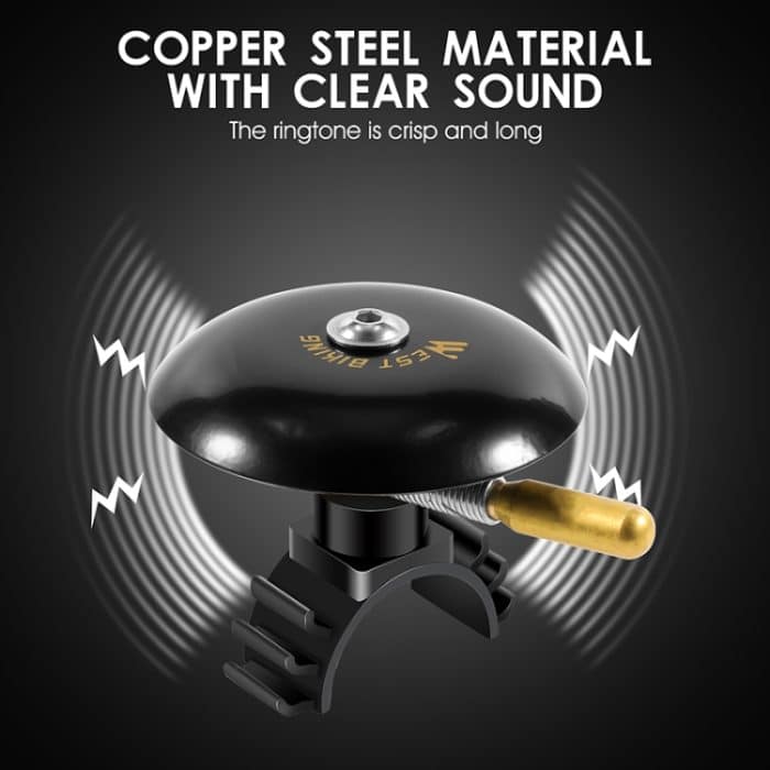 WEST BIKING P0706046B Fahrradklingel Mountain Earth Road Dead Fly Vintage Bell, WEST BIKING P0706046B (Black), WEST BIKING P0706046B (Golden) – Bild 4