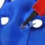 2 Stücke Quadrat 25-Loch Anti-Dekubitus-aufblasbares Kissen Medizinischer Rollstuhl aufblasbares Kissen – Bild 6