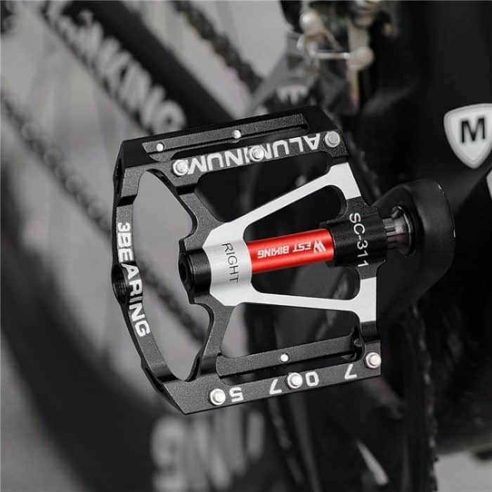 1 Paar WEST BIKING YP0802083 Mountainbike-Pedal aus Aluminiumlegierung, leichtes Lager-Fußpedal – Bild 7