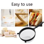 5 Stück Kunststoff-Mehlsieb, Handfiltersieb, Flour Filter(Black White) – Bild 2