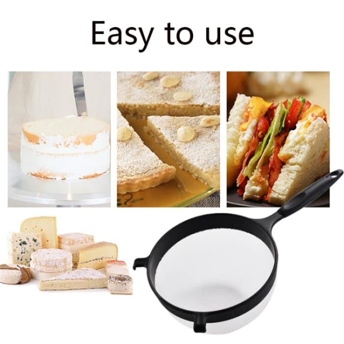 5 Stück Kunststoff-Mehlsieb, Handfiltersieb, Flour Filter(Black White) – Bild 2