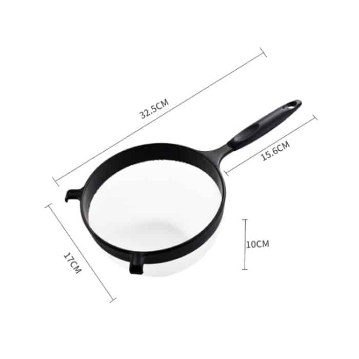 5 Stück Kunststoff-Mehlsieb, Handfiltersieb, Flour Filter(Black White) – Bild 3