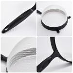5 Stück Kunststoff-Mehlsieb, Handfiltersieb, Flour Filter(Black White) – Bild 4