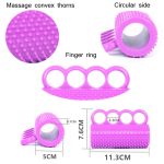 Hemiplegie Finger Kraft Rehabilitation Training Silikon Griff Gerät Erwachsene Finger Massage Griff Ball – Bild 3