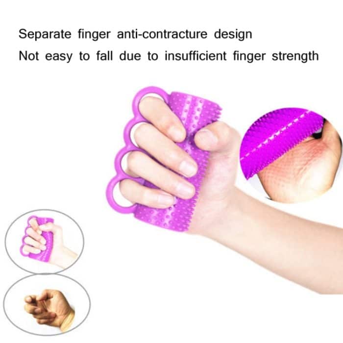 Hemiplegie Finger Kraft Rehabilitation Training Silikon Griff Gerät Erwachsene Finger Massage Griff Ball – Bild 6