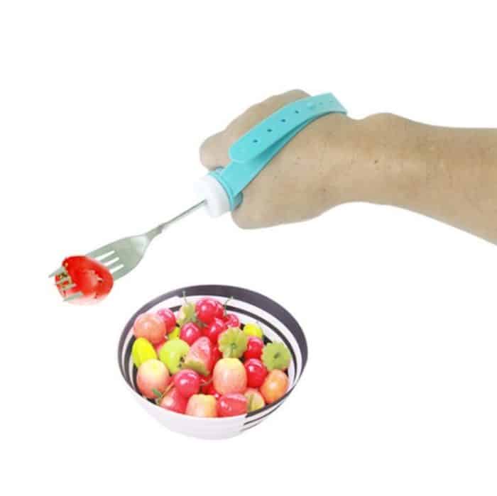 Biegbare Selbstbedienungsgabel aus Edelstahl 304 für Behinderte und ältere Menschen, Fork – Bild 6