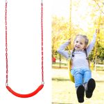 Indoor- und Outdoor-Kinder-Fitness EVA Soft Board Swing mit Kette, zufällige Farblieferung