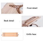 Erwachsene Kinder Indoor Outdoor Holzschwingen Vier Plankenschaukel, Zufällige Farblieferung (rot) – Bild 6