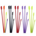 2 Sets 4-in-1 Mini-Spitzschaber aus Silikon zur Verlängerung von Kosmetikflaschen, Schaber, Marmeladenspatel-Set, 4 in 1 Red, 4 in 1 Black, 4 in 1 Colorful, 4 in 1 Purple, 4 in 1 Green – Bild 2
