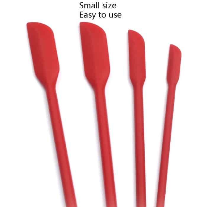 2 Sets 4-in-1 Mini-Spitzschaber aus Silikon zur Verlängerung von Kosmetikflaschen, Schaber, Marmeladenspatel-Set, 4 in 1 Red, 4 in 1 Black, 4 in 1 Colorful, 4 in 1 Purple, 4 in 1 Green – Bild 4