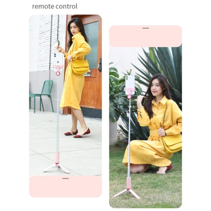 CYKE AB202 Phantom All-In-One Bluetooth Handy Selfie Stick Desktop Live Broadcast Halterung Fülllicht Stativ – Bild 5