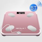 ISCRLE7 Smart Weight Scale Bluetooth-Körperfettmessgerät, Charging Model(Rose Gold), Charging Model(Bright Black), Charging Model(Red), Battery Model(Rose Gold), Battery Model(Red), Battery Model(Bright Black), Solar Energy Charging(Rose Gold)...