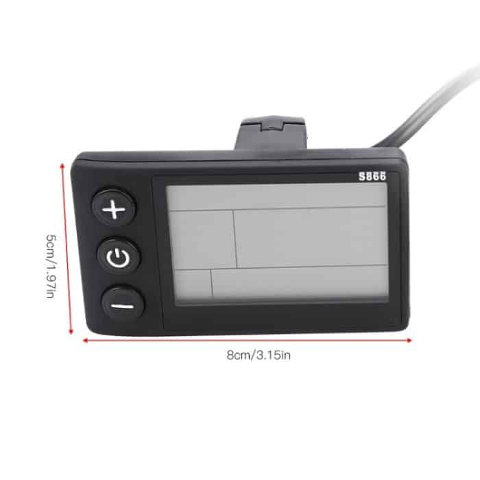 LCD-Display für elektrisches Fahrrad-Armaturenbrett, B Type 36V / 48V, B Type 24V / 36V – Bild 6