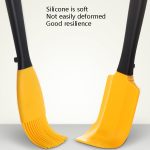 2-in-1-Backschaber, hochtemperaturbeständiges Silikon-Buttermesser, Kuchencreme-Abstrichpinsel-Set – Bild 3