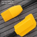 2-in-1-Backschaber, hochtemperaturbeständiges Silikon-Buttermesser, Kuchencreme-Abstrichpinsel-Set – Bild 4