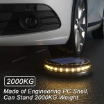 A21 LED-Untergrundlampe, Solar-Rasenleuchte, Außenhof-Garten-Landschaftsleuchte – Bild 5