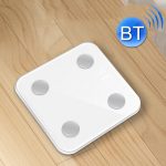 8066 Intelligente elektronische Körperfettwaage für Zuhause, Bluetooth-Gewichtswaage, Battery Style(White), Charging Style(White)