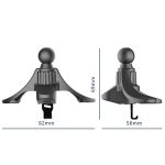 3 Stück A-004 Auto-Handyhalterung, Luftauslass-Haken, Zubehör, Black – Bild 2