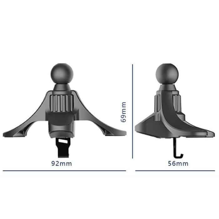 3 Stück A-004 Auto-Handyhalterung, Luftauslass-Haken, Zubehör, Black – Bild 2