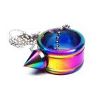 2 Stück Edelstahl-Selbstverteidigungsring für den Außenbereich, EDC, persönliches Schutzwerkzeug