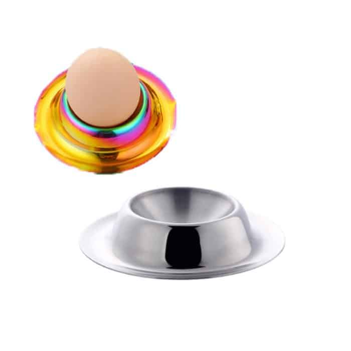 TBD0572136901.jpg 2 Stück Edelstahl-Eierablage-Tischutensilien, Silver, Gold, Rose Gold, Magic Colorful, Magic Red – Bild 1