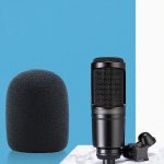 2 Stück geeignet für Audio-Technica AT2020/ATR2500/AT2035 Mikrofon-Schwamm-Abdeckung und winddichte Mikrofon-Abdeckung – Bild 6