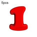 5 Stück Silikon-Kuchenform in Lebensmittelqualität, digitale Schokoladen-Keks-Backform, Number 1, Number 2, Number 3, Number 4, Number 5, Number 6, Number 7, Number 8, Number 0