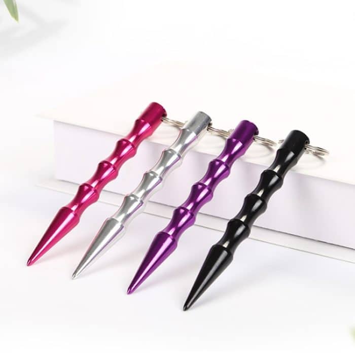 10 Stück Outdoor-Anti-Wolf-Zubehör, Stift-Stick mit Schlüsselring – Bild 3