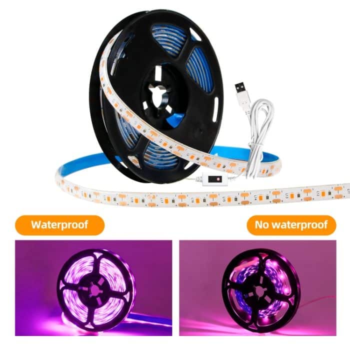 LED-Pflanzenfülllichtgürtel USB-Handscan-Dimmung Vollspektrum-Zimmerpflanzenlampe, 2 PCS 0.5m Waterproof, 1m Waterproof, 2m Waterproof, 3m Waterproof, 2 PCS 0.5m Non-waterproof, 1m Non-waterproof, 2m Non-waterproof, 3m Non-waterproof – Bild 2
