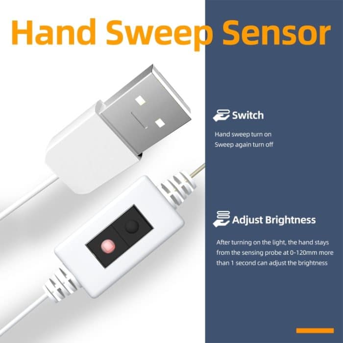 LED-Pflanzenfülllichtgürtel USB-Handscan-Dimmung Vollspektrum-Zimmerpflanzenlampe, 2 PCS 0.5m Waterproof, 1m Waterproof, 2m Waterproof, 3m Waterproof, 2 PCS 0.5m Non-waterproof, 1m Non-waterproof, 2m Non-waterproof, 3m Non-waterproof – Bild 3