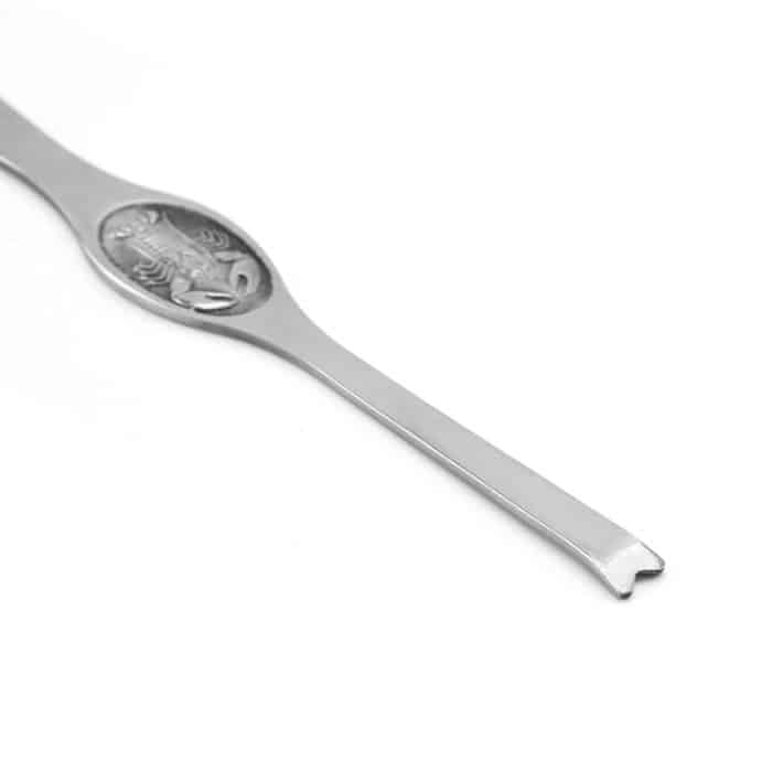 Krabbenlöffel und Hummergabel aus Edelstahl, Küchenutensilien – Bild 4