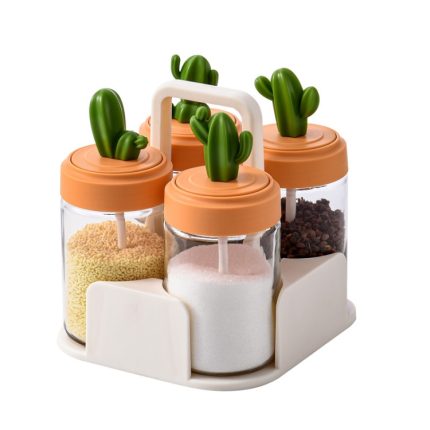 1160 Cactus Kitchen Season Tank Gewürzflaschen-Kombinationsset, Four Packs, Three Packs