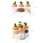 1160 Cactus Kitchen Season Tank Gewürzflaschen-Kombinationsset, Four Packs, Three Packs – Bild 3