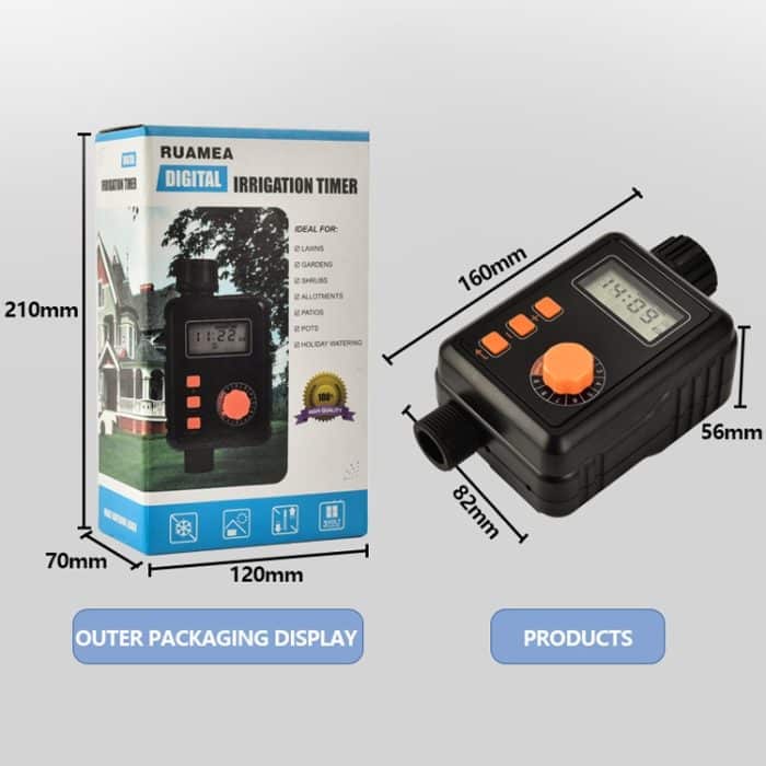 RuAna BQ16-1 großer Bildschirm mit Rain Sensor Sprayer Micro-Spray Drops automatisches Bewässerungsgerät – Bild 3
