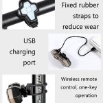 WEST BIKING YP0701299 Fahrrad-Fernbedienungs-Rücklicht, Nachtfahr-Warnlicht, YP0701299 – Bild 3