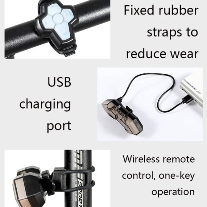 WEST BIKING YP0701299 Fahrrad-Fernbedienungs-Rücklicht, Nachtfahr-Warnlicht, YP0701299 – Bild 3